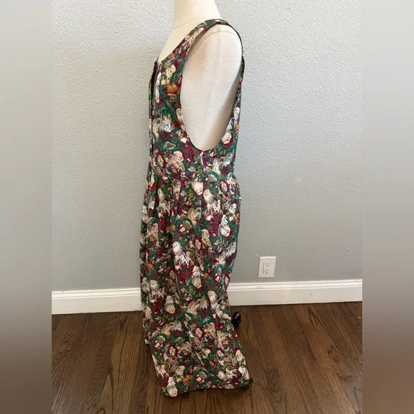 Vintage Pam's Closet Christmas Old World Santa Holiday Dress - Picture 4 of 8